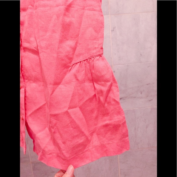 Benetton linen pink top - Picture 2 of 5